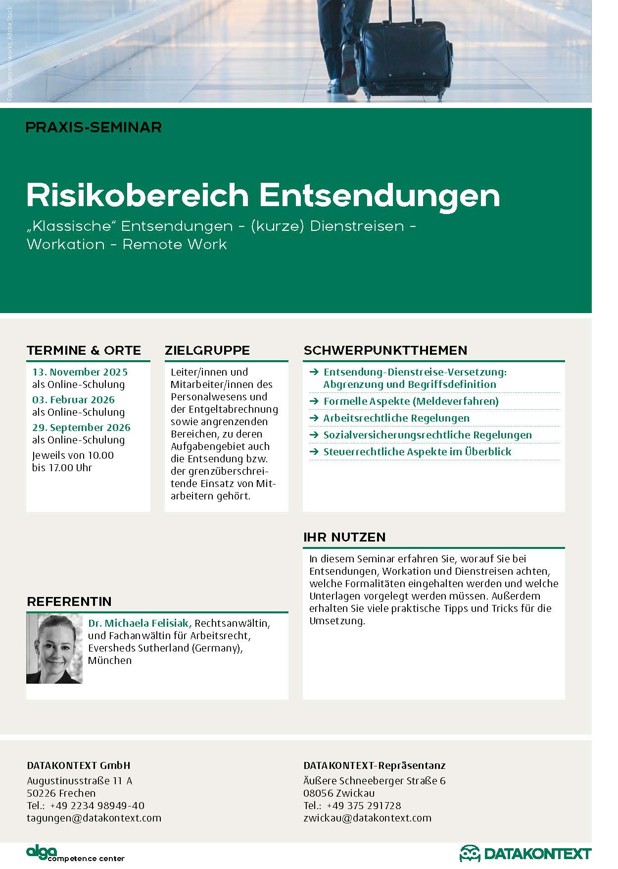 Risikobereich Entsendungen