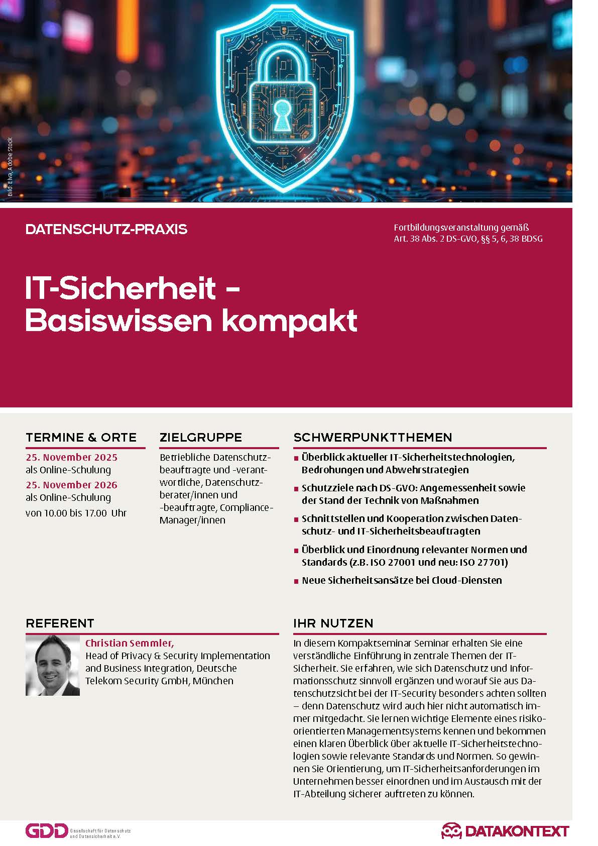 Basiswissen IT-Sicherheit