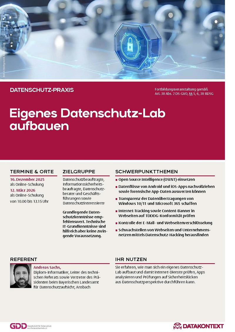 Eigenes Datenschutz-Lab aufbauen