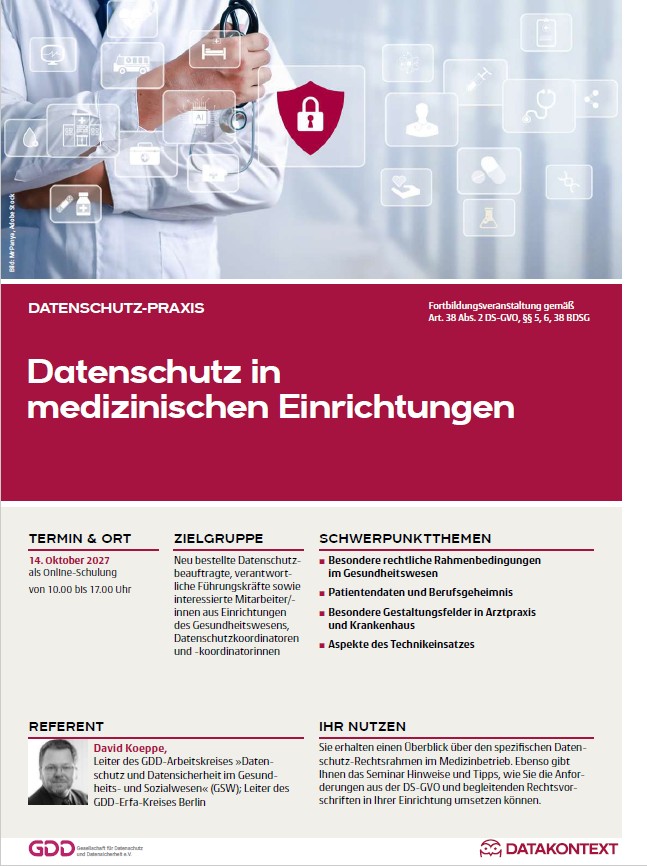 Datenschutz in medizinischen Einrichtungen
