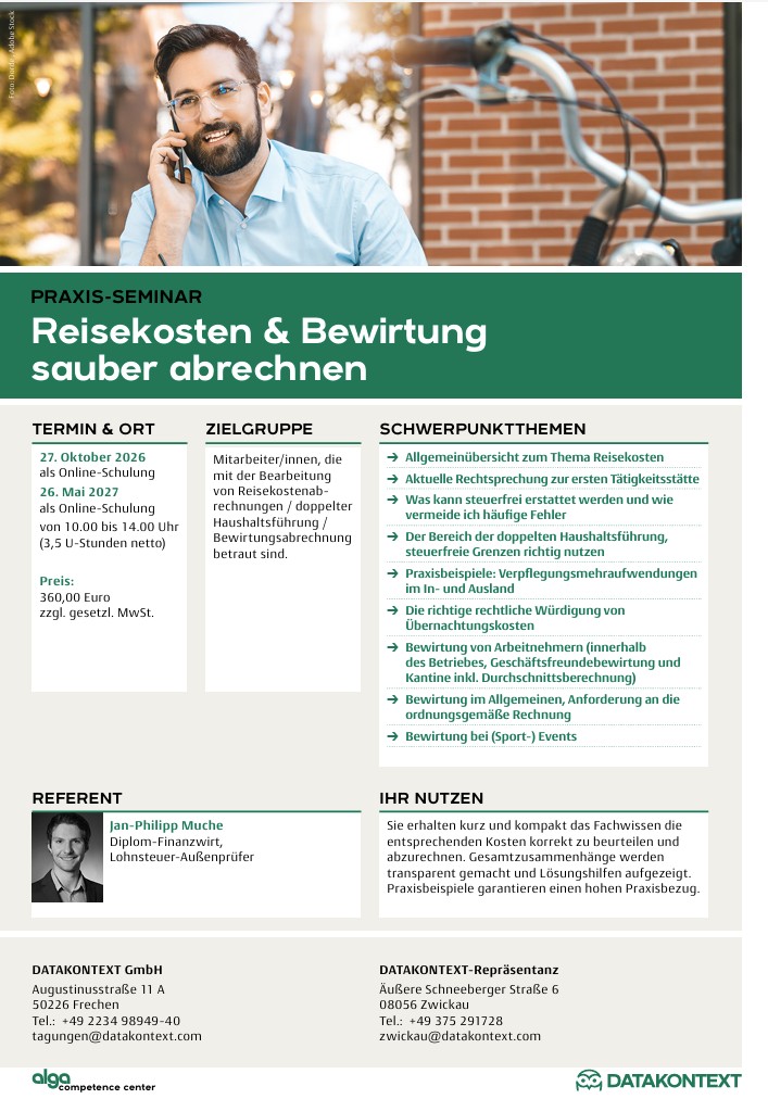 Reisekosten & Bewirtung sauber abrechnen