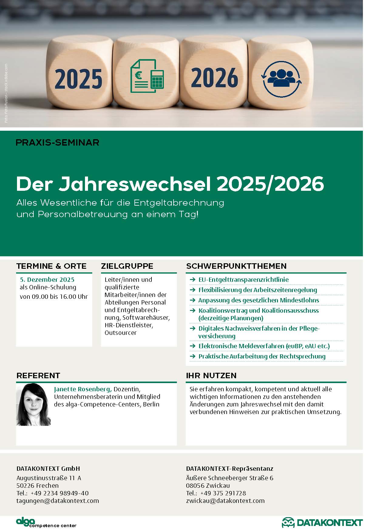 Der Jahreswechsel 2026/2027