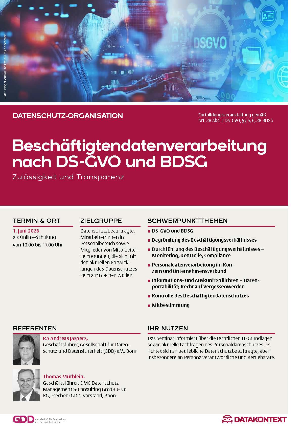 Beschäftigtendatenverarbeitung nach DS-GVO und BDSG