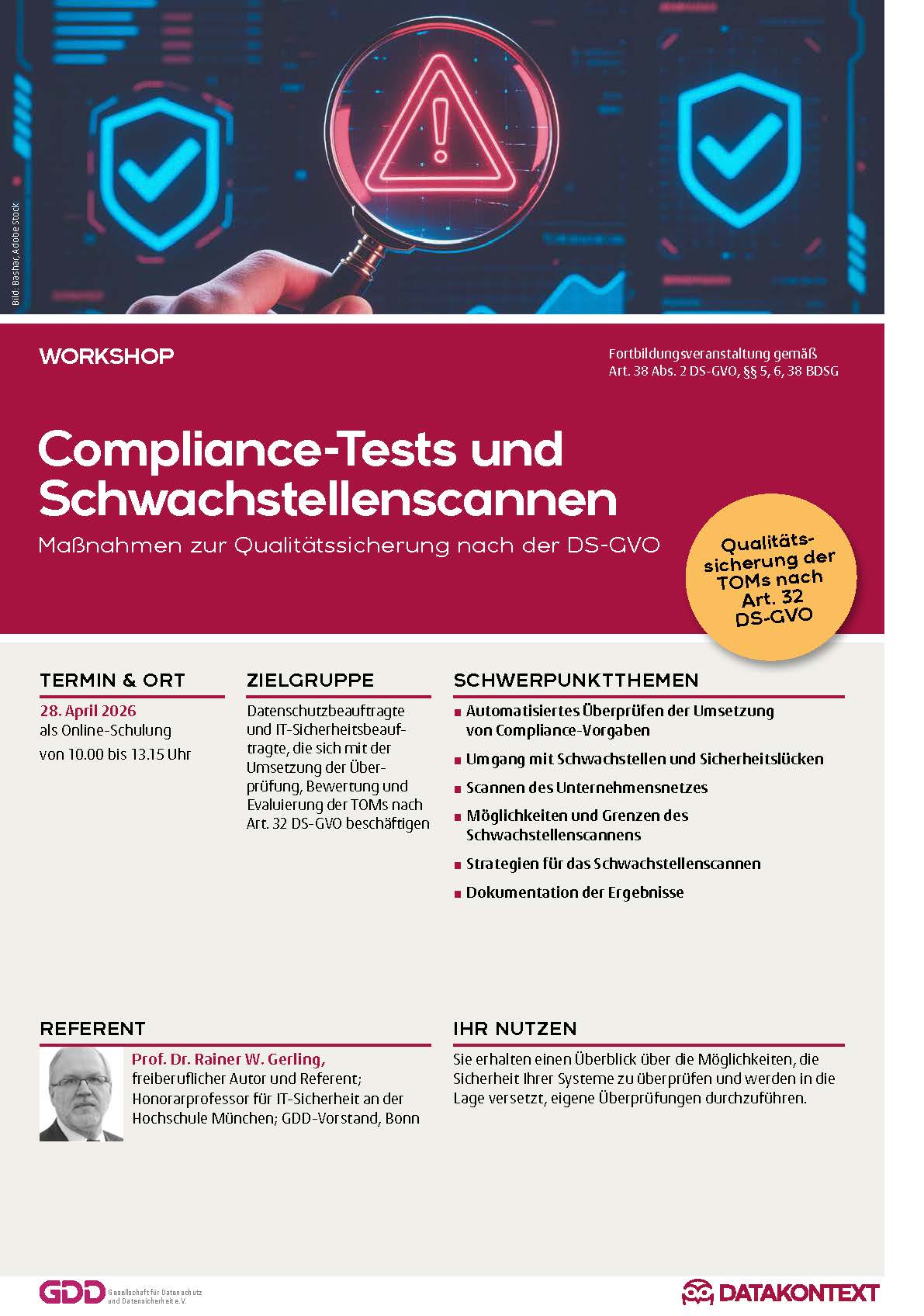 Compliance-Tests und Schwachstellenscannen