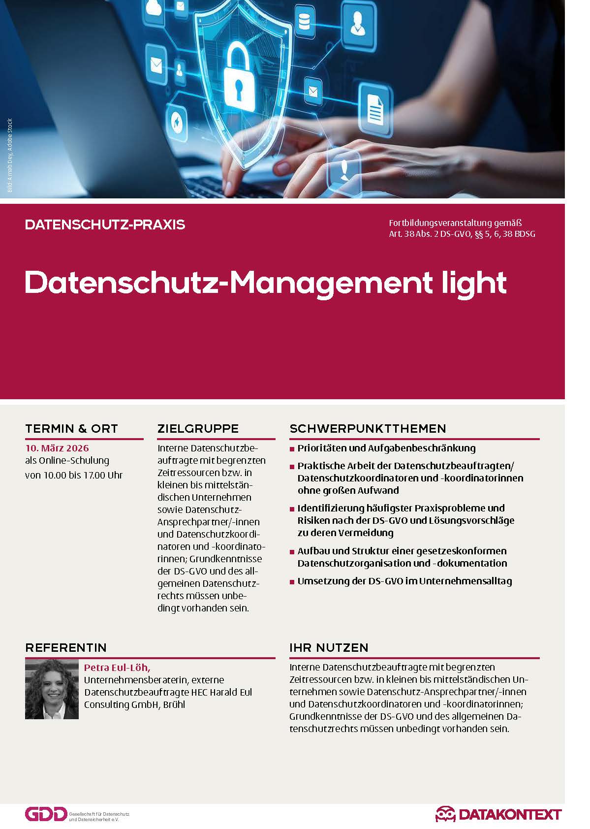 Datenschutz-Management light