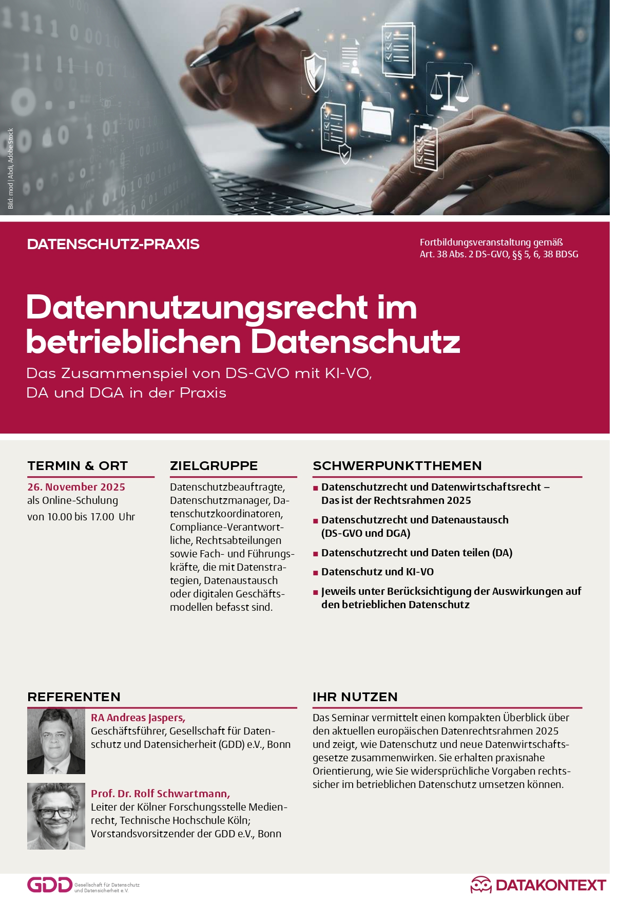 Datennutzungsrecht im betrieblichen Datenschutz