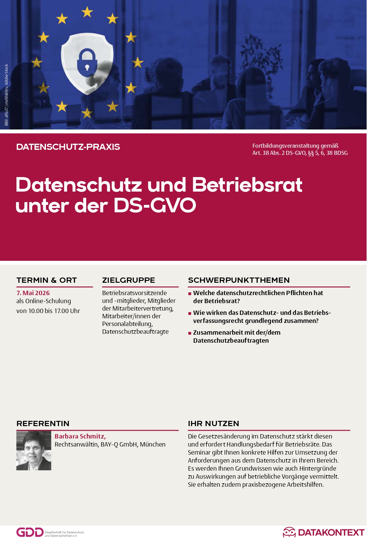 Datenschutz und Betriebsrat unter der DS-GVO