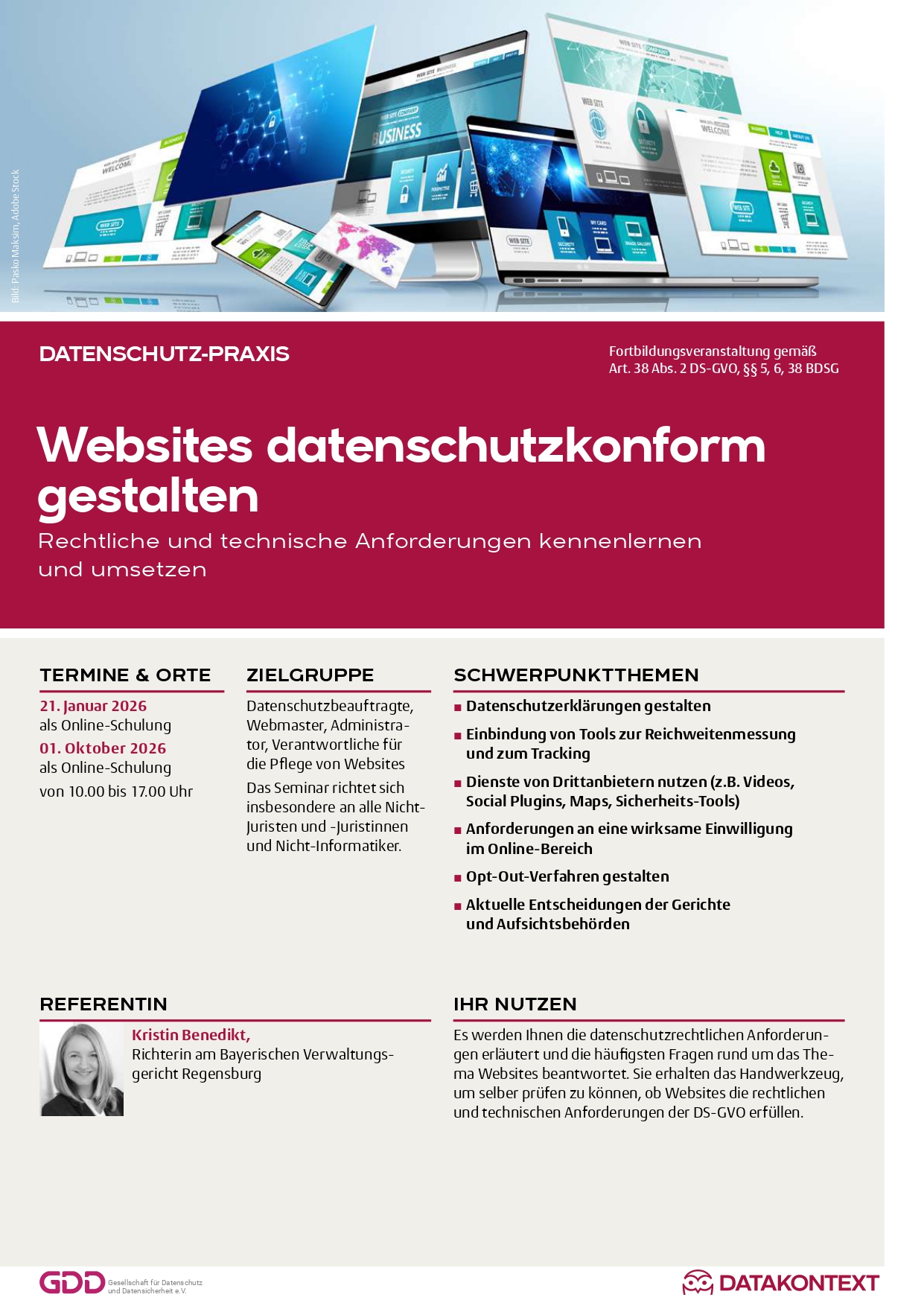 Websites datenschutzkonform gestalten