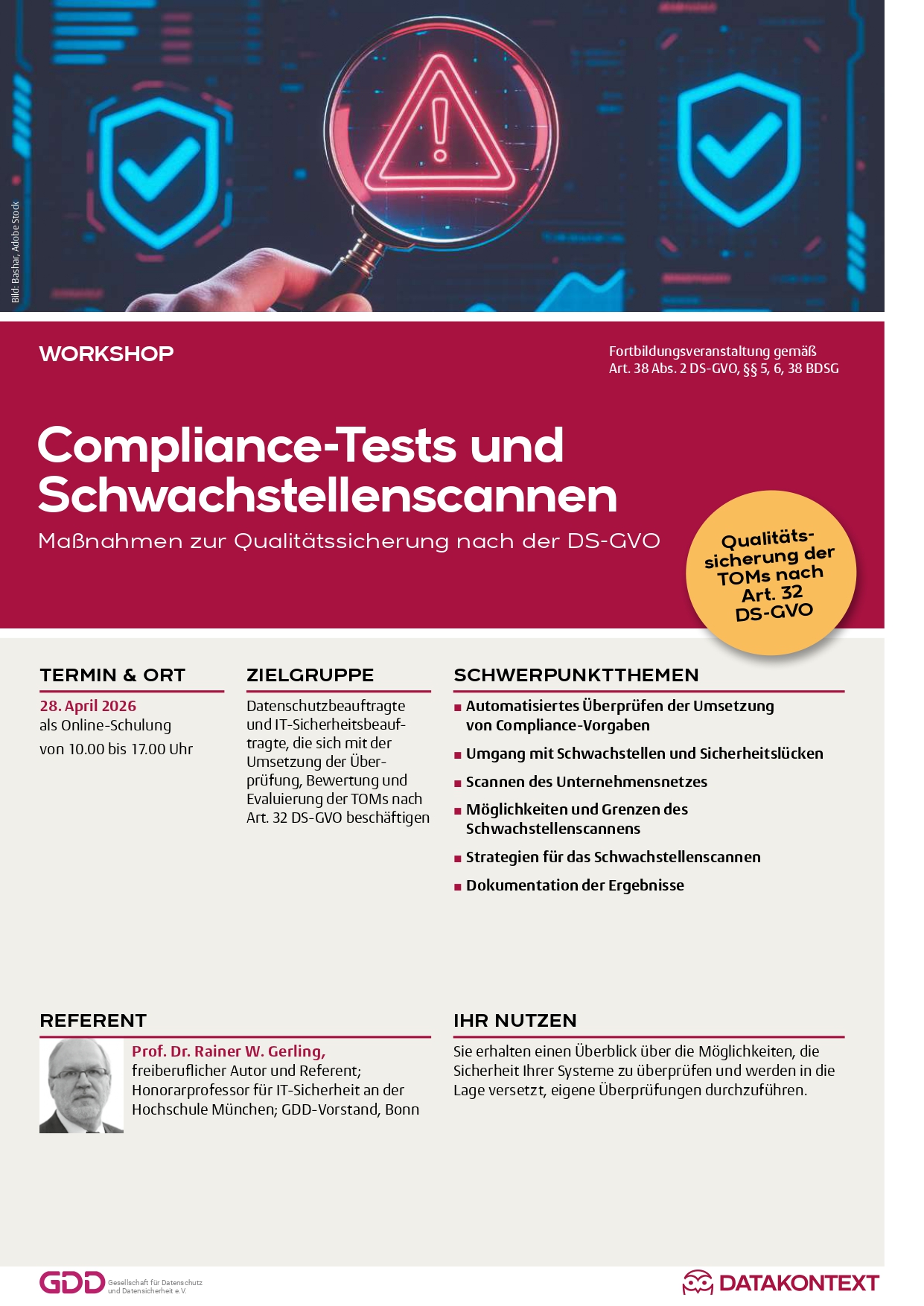 Compliance-Tests und Schwachstellenscannen
