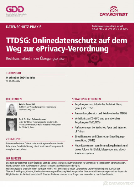 TTDSG: Onlinedatenschutz auf dem Weg zur ePrivacy-Verordnung