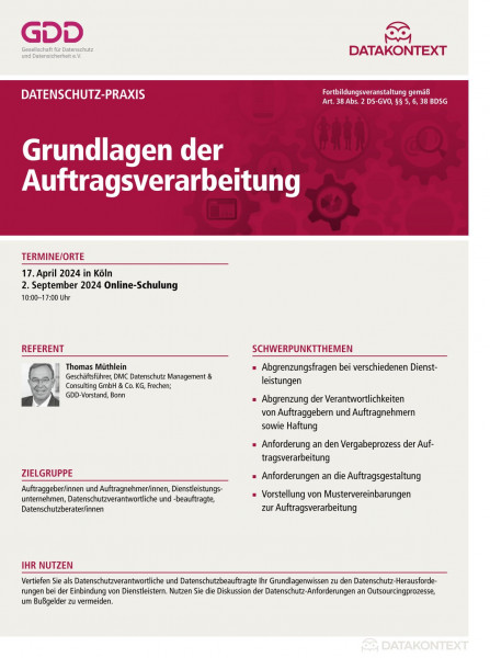 Grundlagen der Auftragsverarbeitung