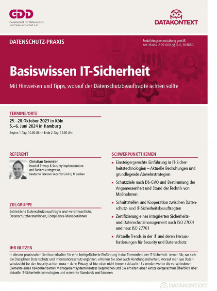 Basiswissen IT-Sicherheit