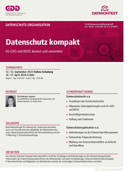 Datenschutz kompakt