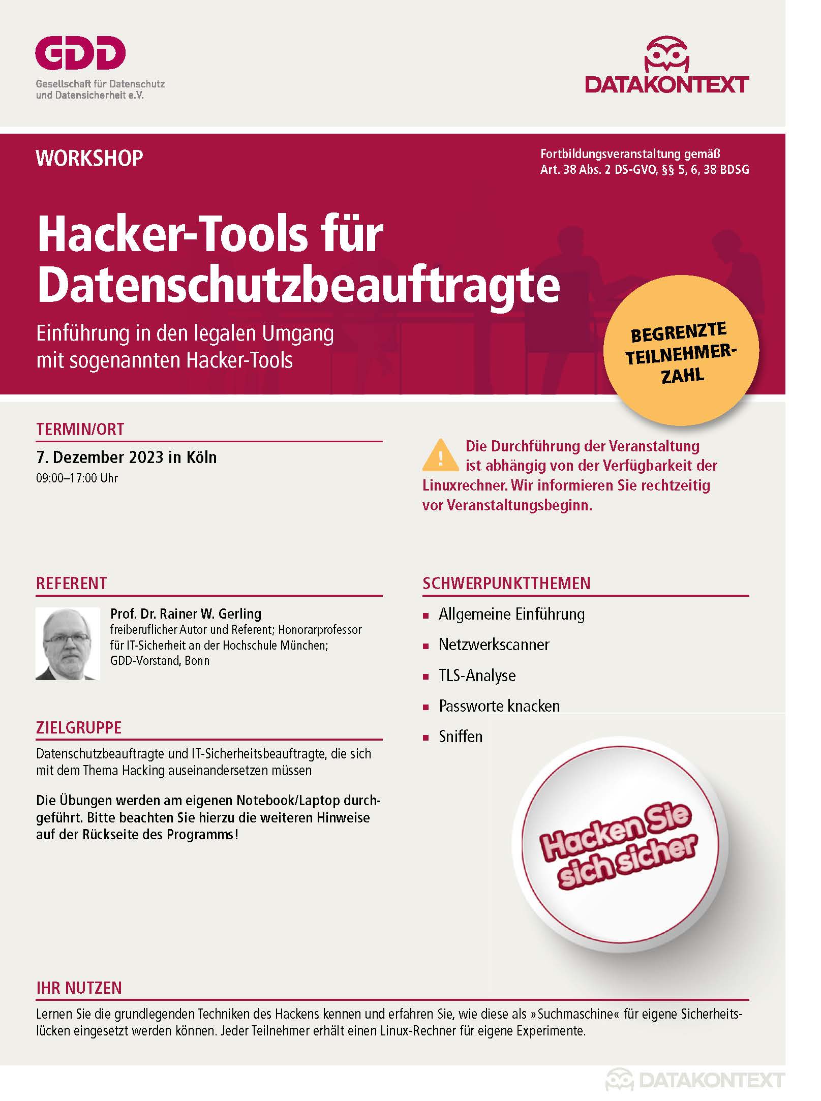 Hacker-Tools für Datenschutzbeauftragte