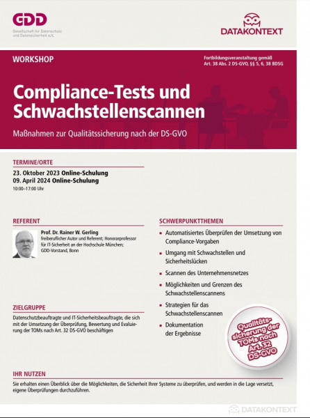 Compliance-Tests und Schwachstellenscannen
