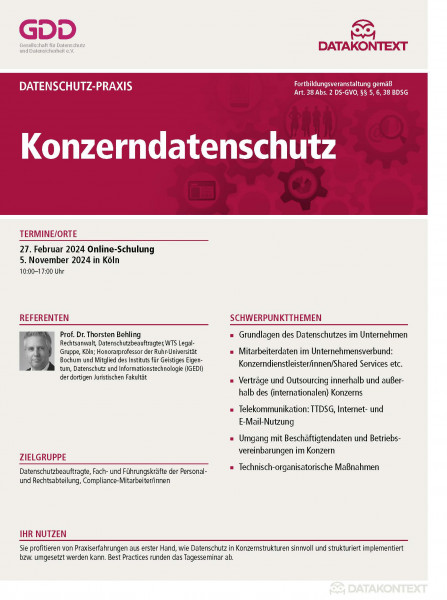 Konzerndatenschutz