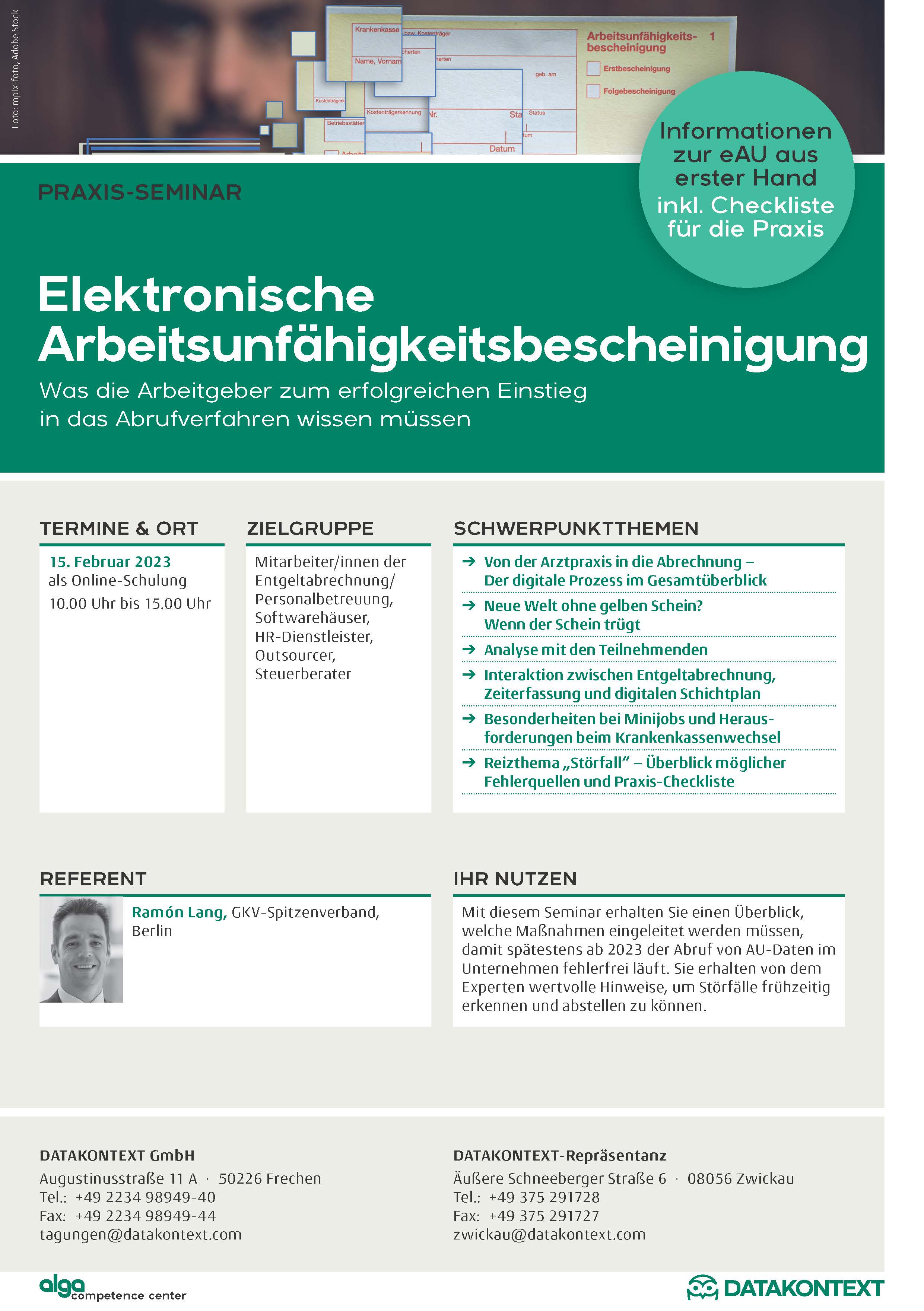 Elektronische Arbeitsunfähigkeitsbescheinigung