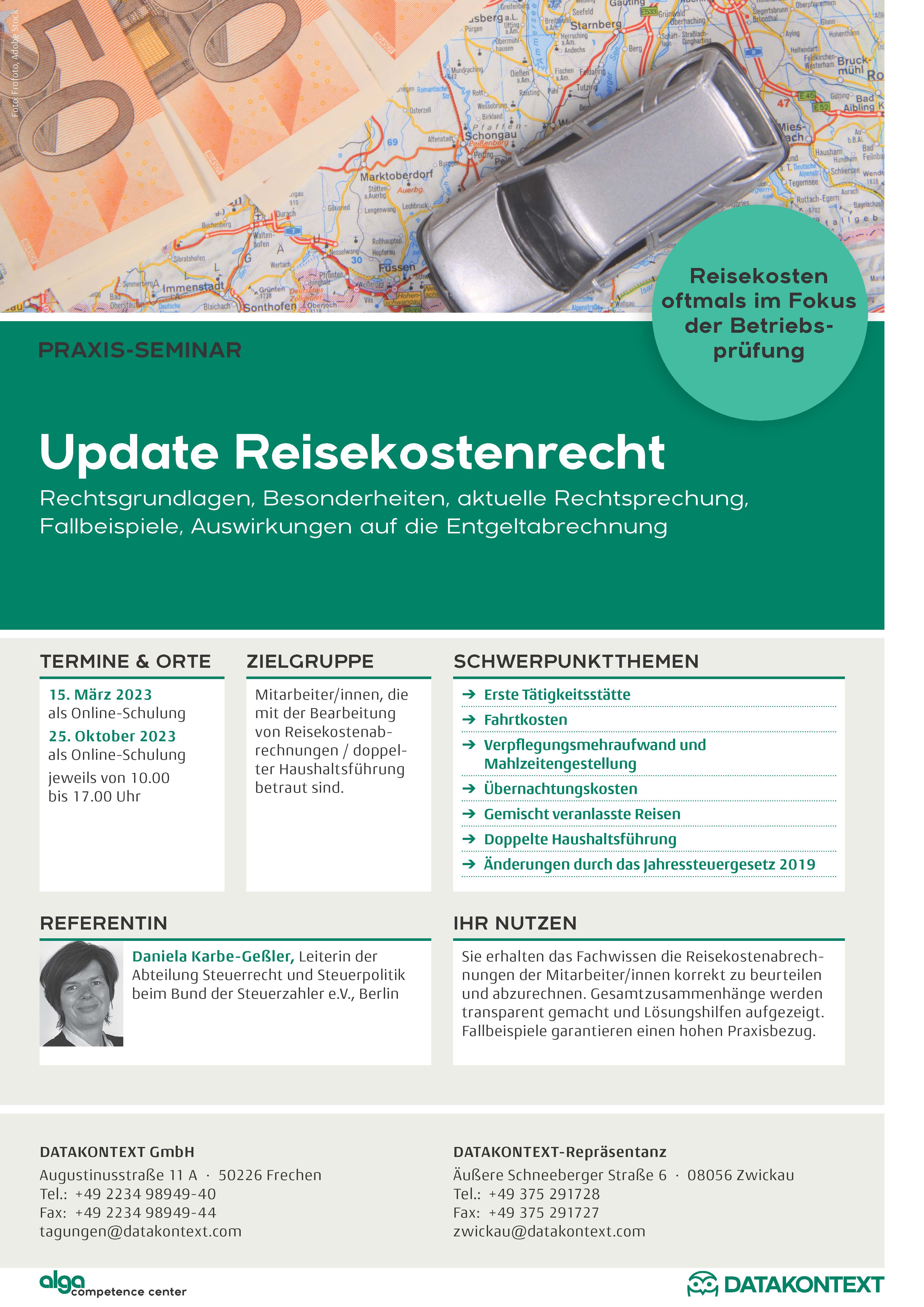 Update Reisekostenrecht