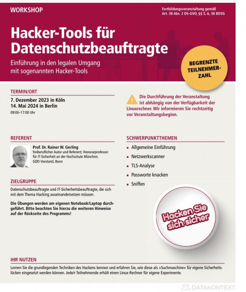 Hacker-Tools für Datenschutzbeauftragte