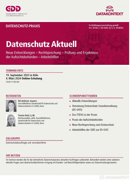 Datenschutz Aktuell