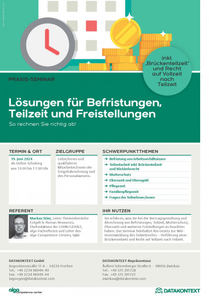 Lösungen für Befristungen, Teilzeit und Freistellungen