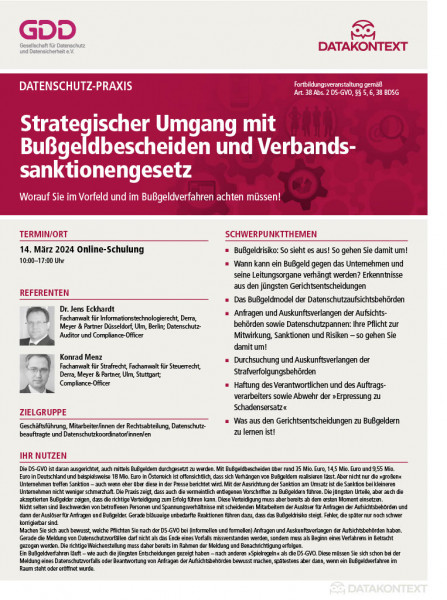 Strategischer Umgang mit Bußgeldbescheiden und Haftung der Verantwortlichen