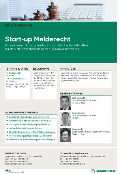 Start-up Melderecht
