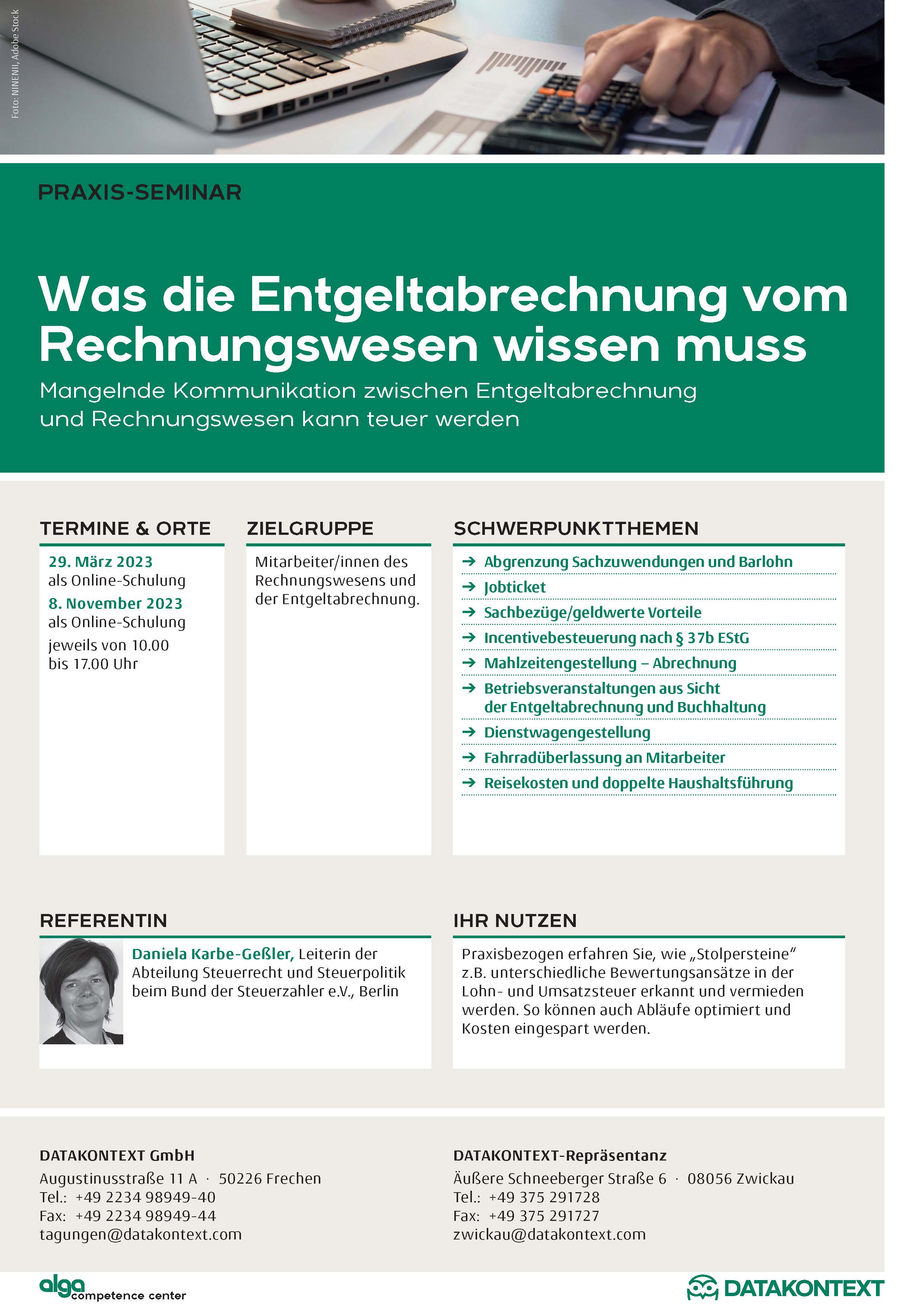 Was die Entgeltabrechnung vom Rechnungswesen wissen muss