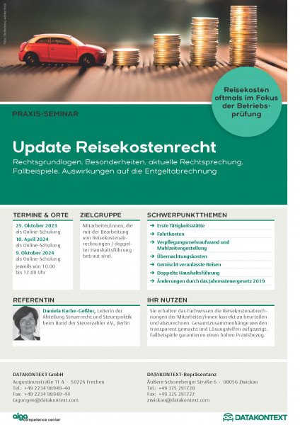 Update Reisekostenrecht