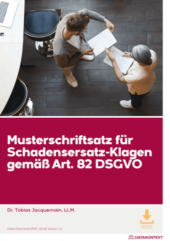 Musterschriftsatz für Schadensersatz-Klagen gemäß Art. 82 DS-GVO